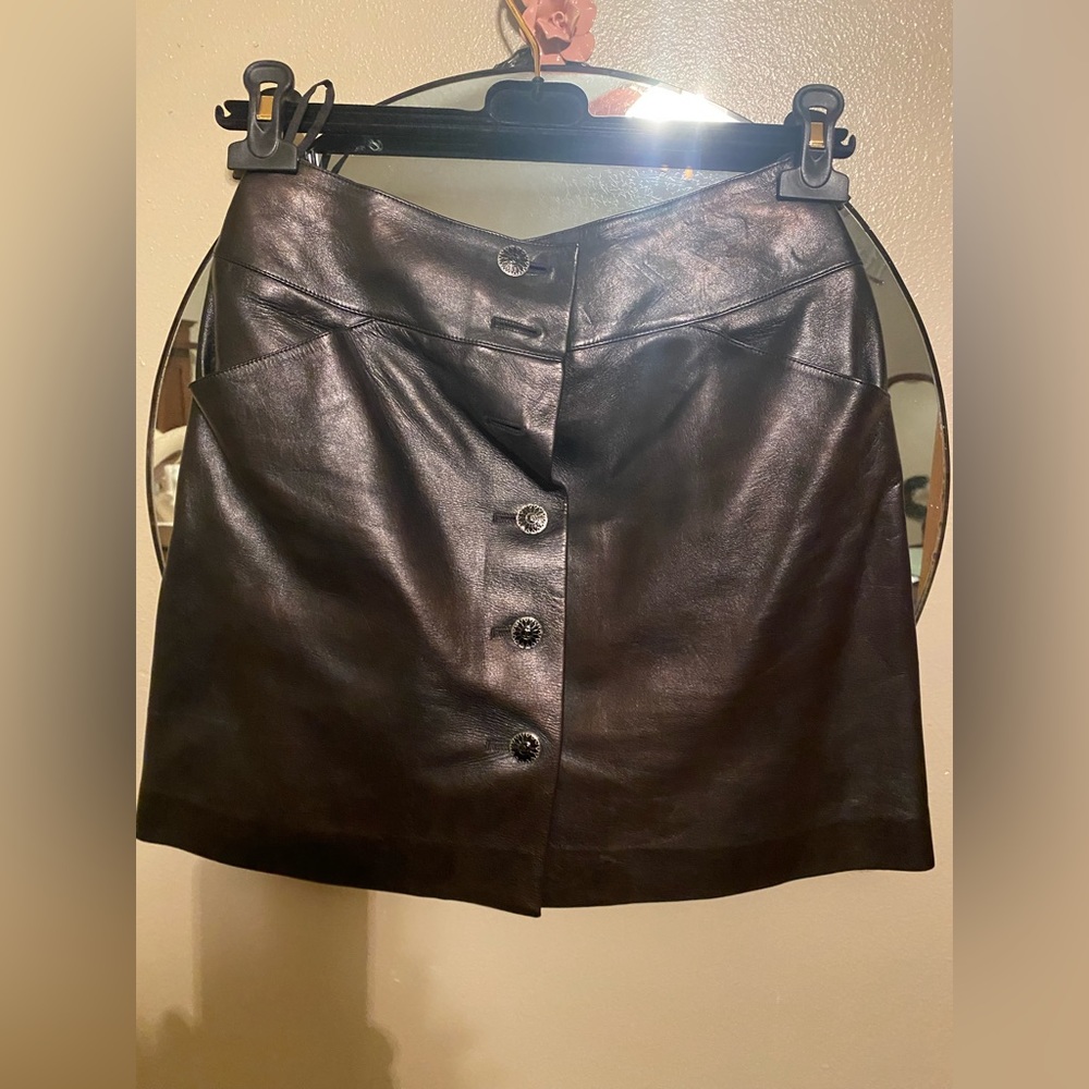 VINTAGE Gently Used CHANEL Black Skirt